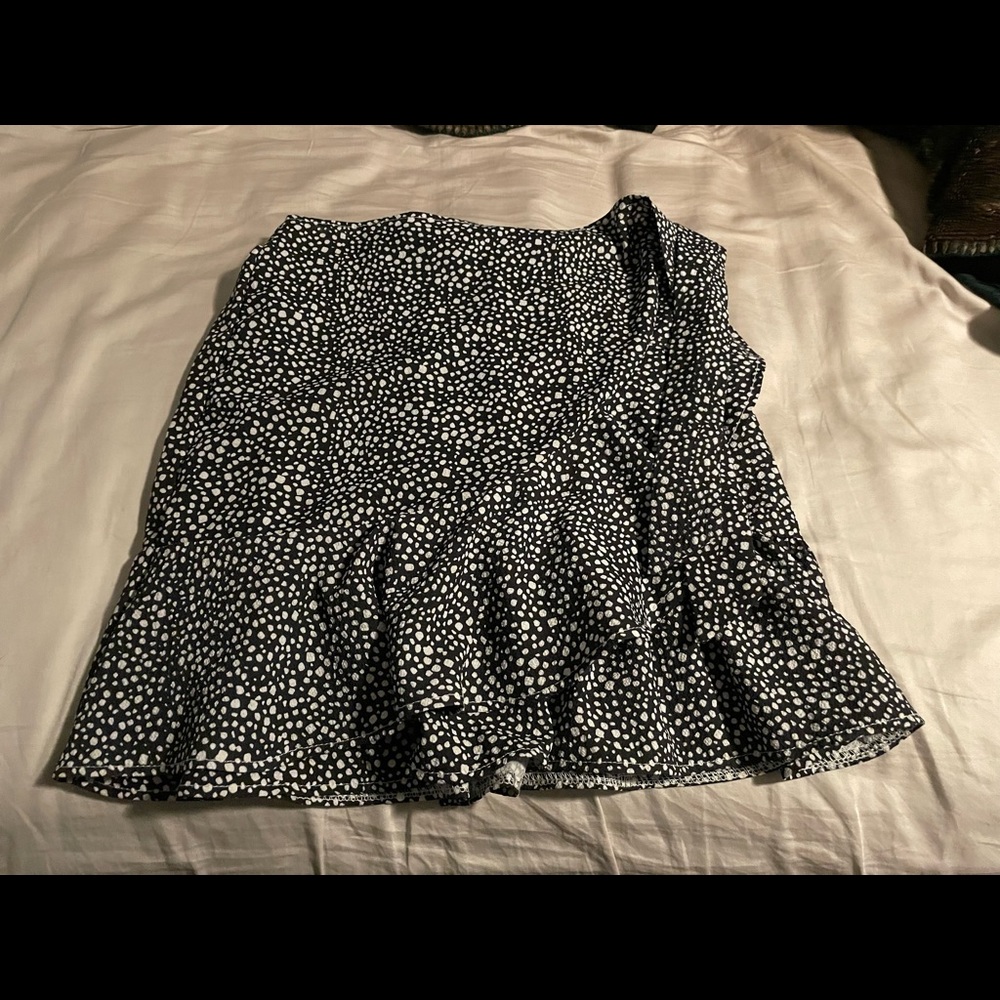 dalmation print skirt